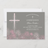 Einladung zur Bestätigung - Einladung eines Mädche (Vorderseite)