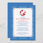 Einladung zur Bestätigung Geist Geschenke Grenze (Vorne/Hinten)