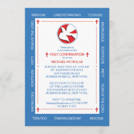 Einladung zur Bestätigung Geist Geschenke Grenze