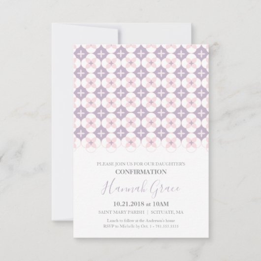 Einladung zur Bestätigung - individuelle Einladung (Vorderseite)