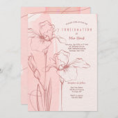 Einladung zur Bestätigung nur pink (Vorne/Hinten)