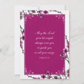 Einladung zur Bestätigung von Pink Cherry Blossom (Rückseite)