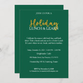 Einladung zur betrieblichen Weihnachts-Mittagessen (Vorne/Hinten)