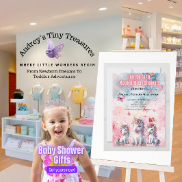 Einladung zur bezauberten Einhorn-Kinderdusche