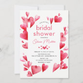 Einladung zur Bezauberung der Herz-Bridal-Dusche (Vorderseite)