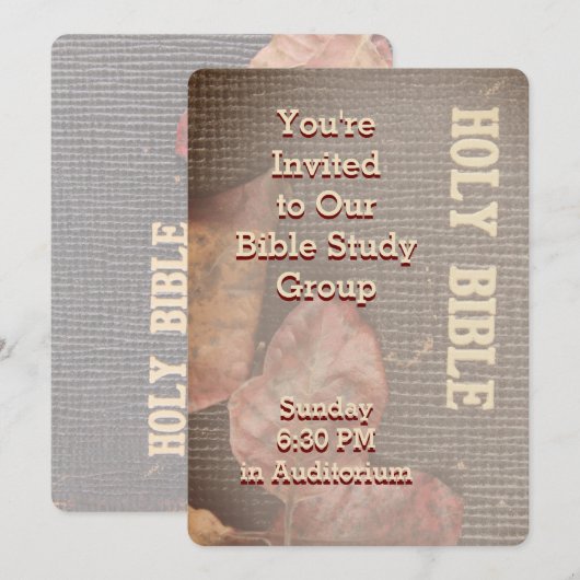 Einladung zur Bibelstudie (Vorne/Hinten)