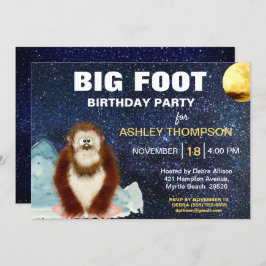 Einladung zur Big Foot Birthday Party