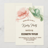 Einladung zur Big Hat Derby-Party (Vorne/Hinten)