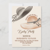 Einladung zur Big Hat Derby-Party (Vorderseite)