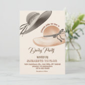 Einladung zur Big Hat Derby-Party (Stehend Vorderseite)