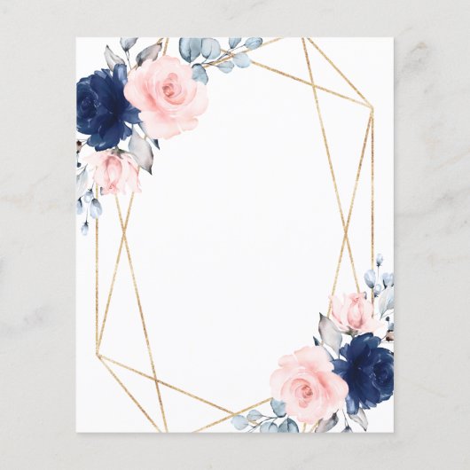 Einladung zur Billigflagge und Navy-Graduation-Par (Rückseite)