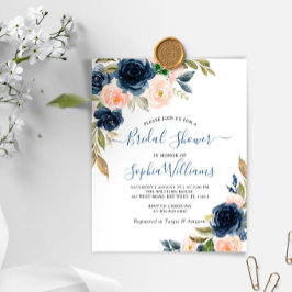 Einladung zur Billigflagge und Rosa Blumendusche