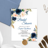 Einladung zur Billigflagge und Rosa Blumendusche