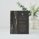 Einladung zur Billigung der Black Agate Gold-Bestä (Stehend Vorderseite)