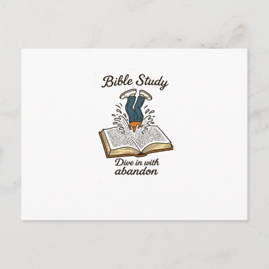 Einladung zur Biologie Postkarte (Vorderseite)