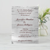 Einladung zur Birkenrinde (Stehend Vorderseite)