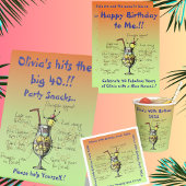 Einladung zur Birthday Party in Blue Hawaii