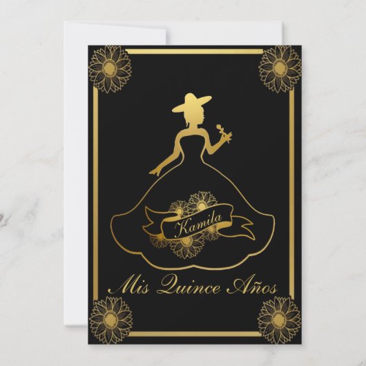 Einladung zur Black and Gold Charra (Rückseite)