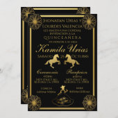 Einladung zur Black and Gold Charra (Vorne/Hinten)