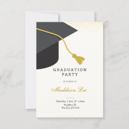 Einladung zur Black and Gold Graduation Party