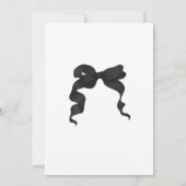 Einladung zur Black Bow Graduation Party (Rückseite)