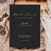 Einladung zur Black Bridal Dusche