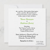 Einladung zur Black Carriage Wedding 5x5 (Rückseite)