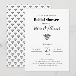 Einladung zur Black Diamond Bridal Dusche