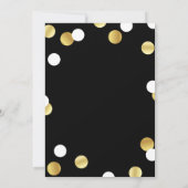 Einladung zur Black Gold Graduation Party (Rückseite)