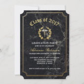 Einladung zur Black Gold Med School Abschlussfeier (Vorderseite)