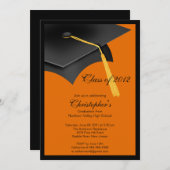 Einladung zur Black Grad Graduation Party (Vorne/Hinten)