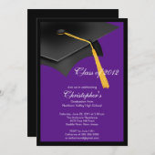 Einladung zur Black Grad Graduation Party (Vorne/Hinten)