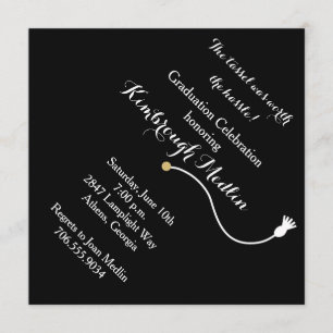 Einladung zur Black Graduation Cap