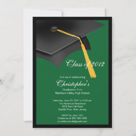 Einladung zur Black Green Grad Graduation Party