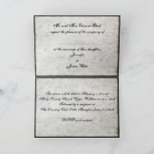 Einladung zur Black Lace Hochzeit (Innenseite)