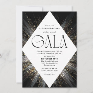 Einladung zur Black-Tie-Gala funkelt