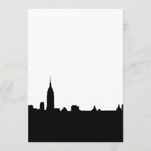 Einladung zur Black & White New York Silhouette