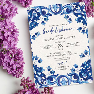 Einladung zur Blauen Bridal Dusche