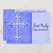 Einladung zur Blauen Erste Heilige Kommune (Vorne/Hinten)