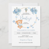 Einladung zur Blauen Flora-Taufe (Vorderseite)