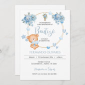 Einladung zur Blauen Flora-Taufe (Vorne/Hinten)