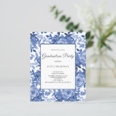 Einladung zur Blauen Graduierungspartei (Stehend Vorderseite)