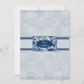 Einladung zur Blauen Hochzeit der Braut (Rückseite)