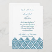 Einladung zur Blauen Hochzeit in Marokko (Vorne/Hinten)