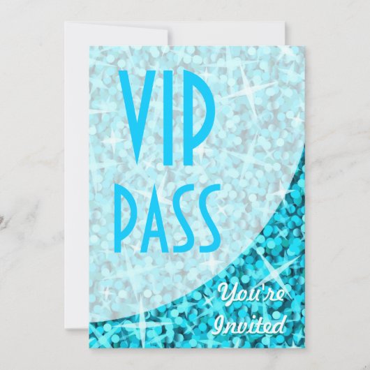 Einladung zur Blauen Kurve "VIP Pass" (Vorderseite)