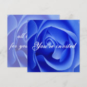 Einladung zur blauen Rose (Vorne/Hinten)