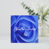 Einladung zur blauen Rose (Stehend Vorderseite)
