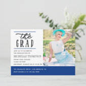 Einladung zur Blauen und Weißen Graduierung (Stehend Vorderseite)