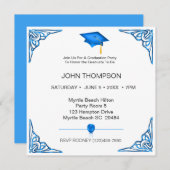 Einladung zur Blauen und Weißen Graduierung (Vorne/Hinten)