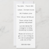 EINLADUNG ZUR BLOCKPARTY (Rückseite)